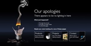 Exemplo de página com erro 404 Exemplo de página com erro 404