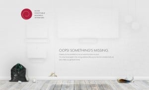 Exemplo de página com erro 404 Exemplo de página com erro 404