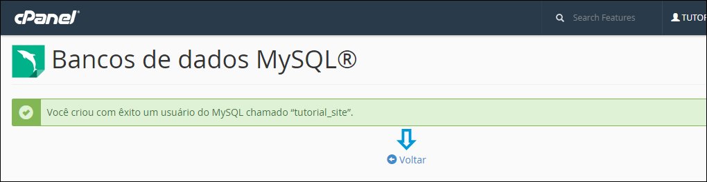 banco mysql cpanel