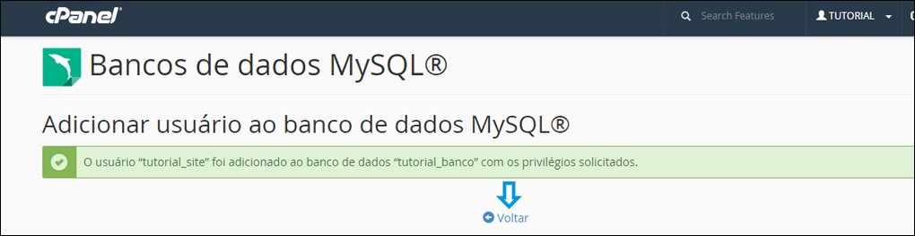 banco mysql cpanel