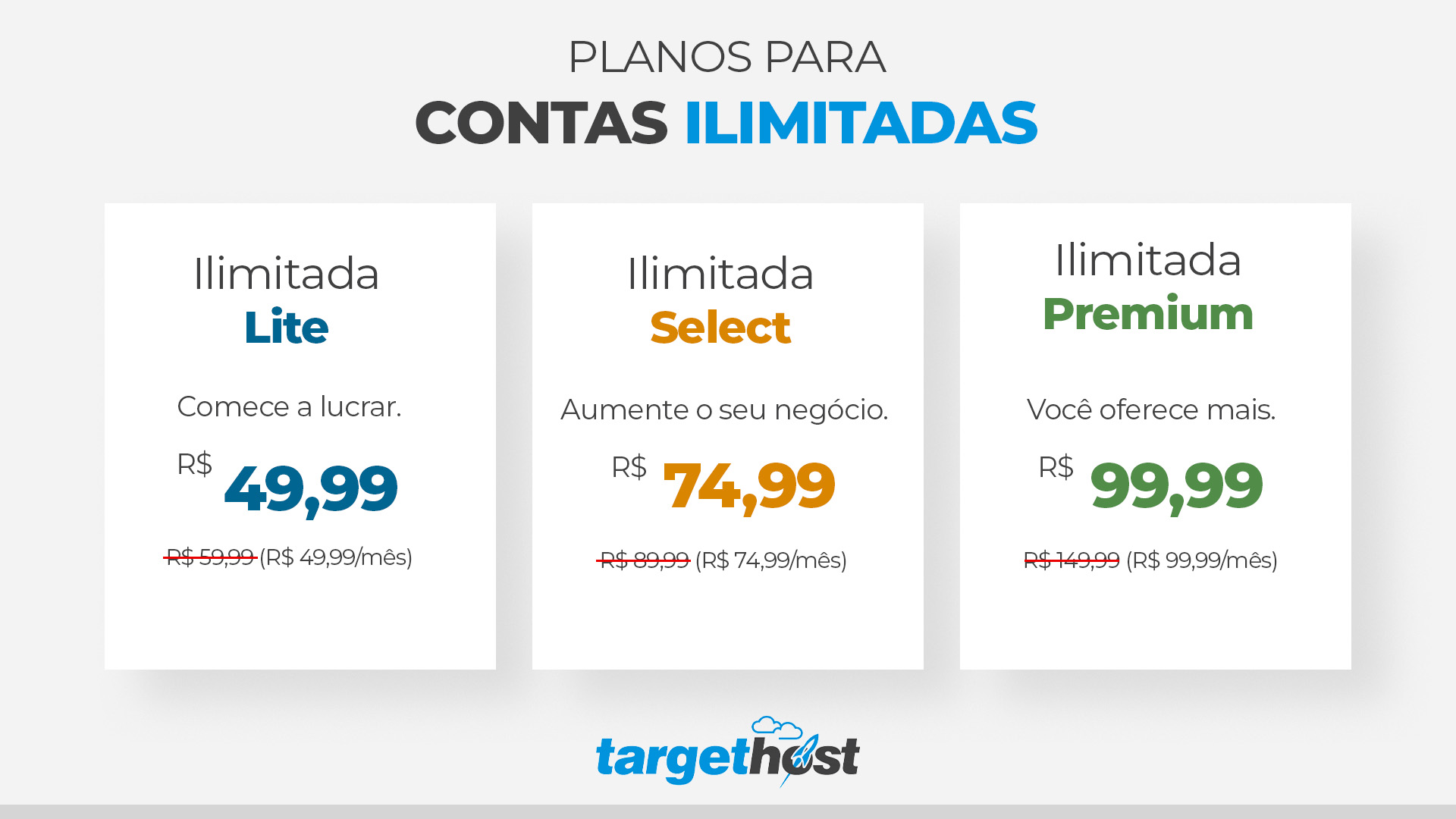 TargetHost | Planos para contas ilimitadas