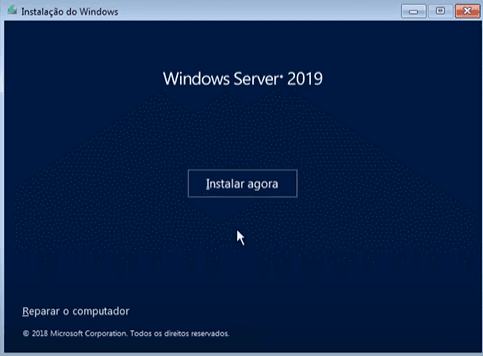 Instalação Windows Server