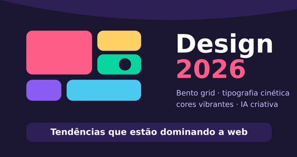 bento grid web design: layout modular dominando a web em 2026