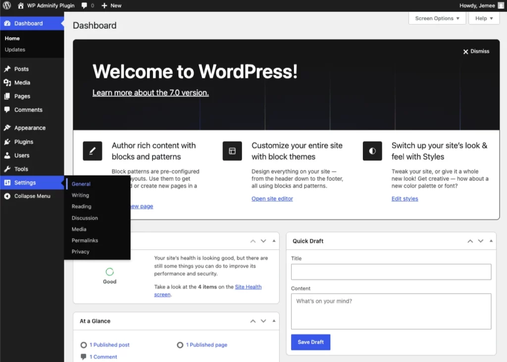 Novos blocos do editor no WordPress 7.1